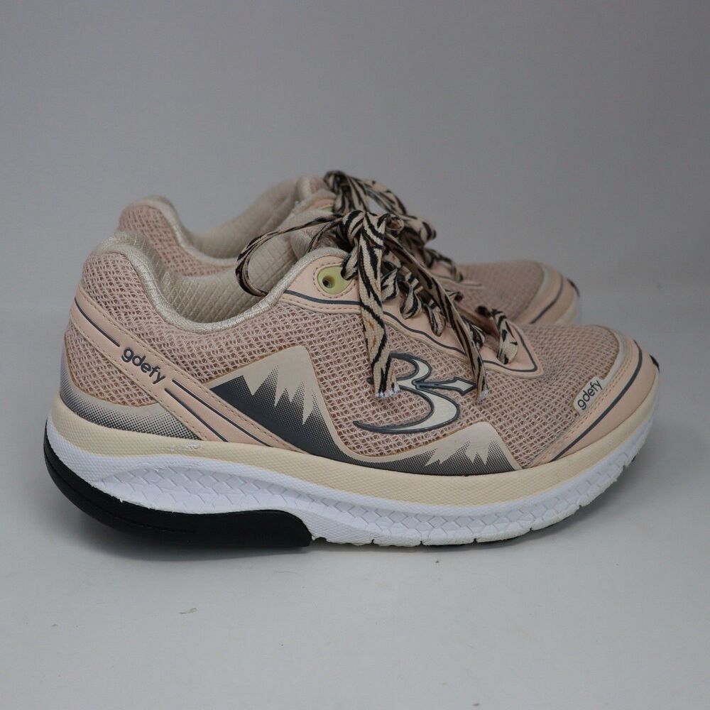 GDefy (Gravity Defyer) Corrective Fit Pink Womens Sneaker Lace Up Size 8.5 - Picture 4 of 8